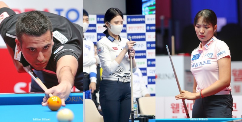 시즌 첫승을 합작한 사파타, 스롱, 서한솔(외쪽부터. 사진=PBA)