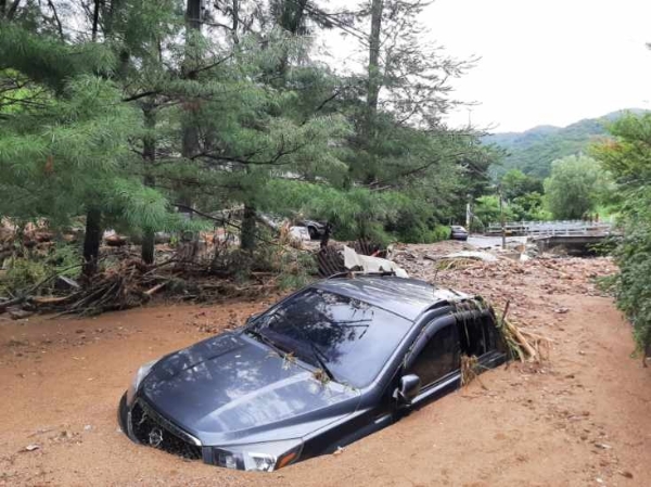 [독자 제보사진] 경기도 광주시 퇴촌면 한 마을, 집중호우로 큰 피해
