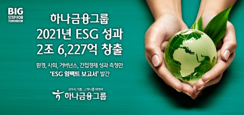 하나금융그룹, 지난 해 2조 6,227억원…"ESG 성과 창출"