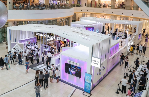 삼성전자가 지난 8월 13일 오픈한 서울 영등포 타임스퀘어 갤럭시 스튜디오 전경.