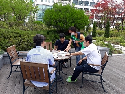 방문 현장 상담 모습.