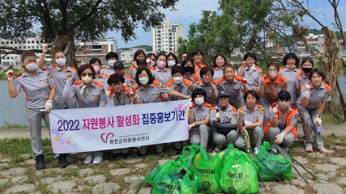 홍천읍여성의용소방대, 월례회 개최…환경정화활동도 전개