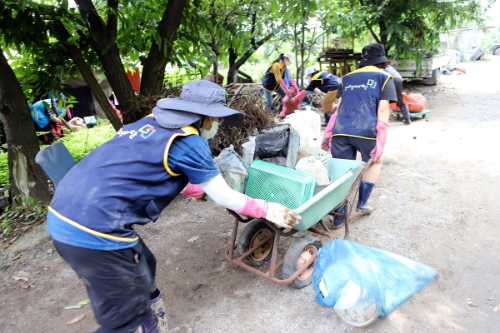일자리재단 수해복구활동