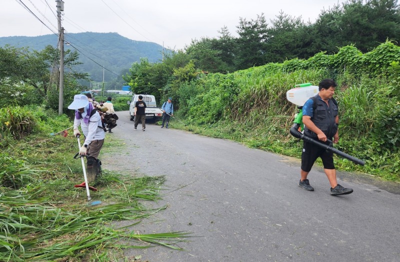 마석리 구마석마을 제초작업 모습 (사진제공 = 정읍시)