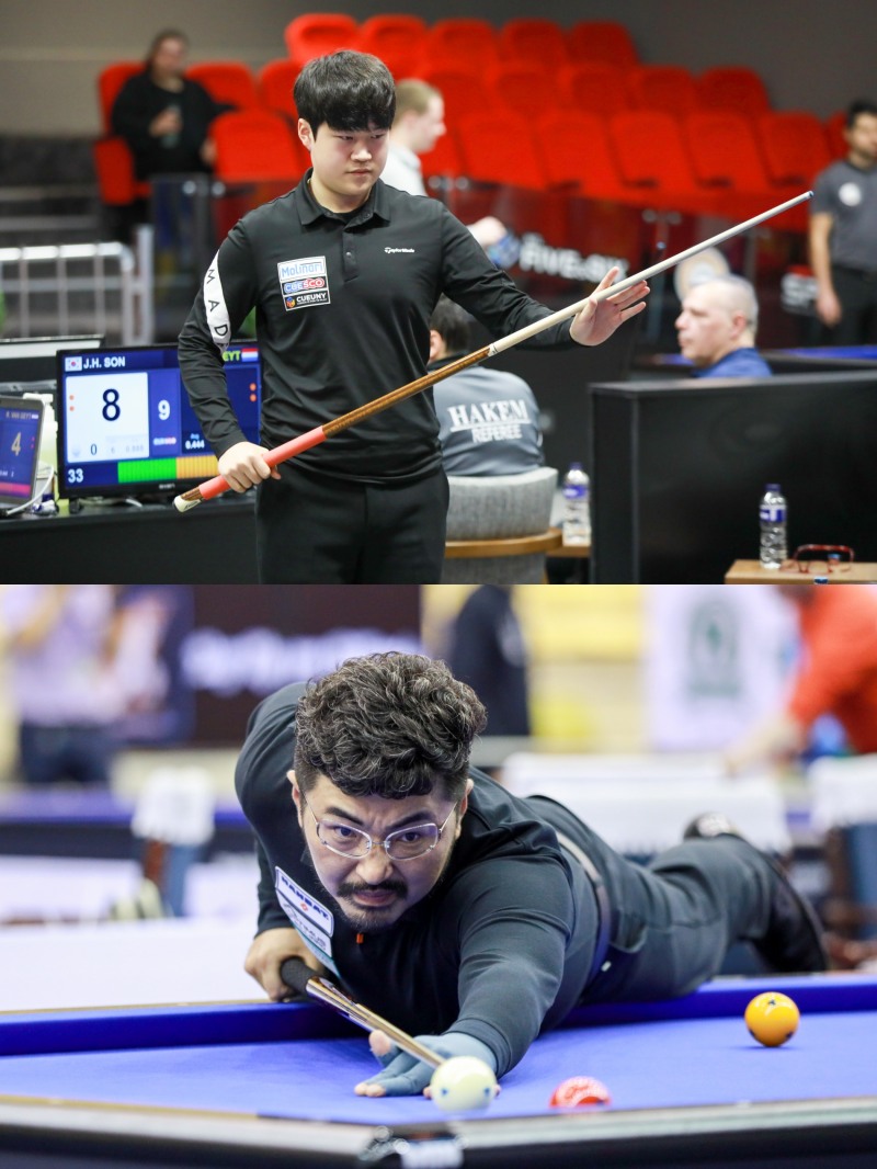 4라운드에 진출한 손준혁(위), 안지훈(사진=파이브앤식스)