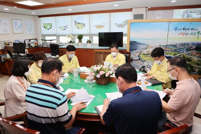 신규시책 보고회 모습 (사진제공 = 무안군)