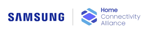 삼성전자와 HCA(Home Connectivity Alliance) 로고