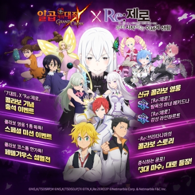 넷마블 '일곱 개의 대죄: GRAND CROSS', '7대죄 X Re:제로 콜라보 리턴즈' 업데이트