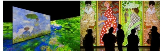 빛의 벙커 ‘모네, 르누아르…샤갈’ 전시 사진