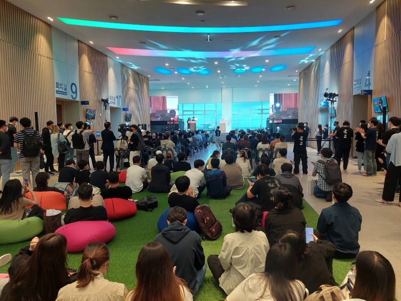 1일 부산항국제컨벤션센터에서 열린 'BIC 페스티벌 2022' 개막식 전경.