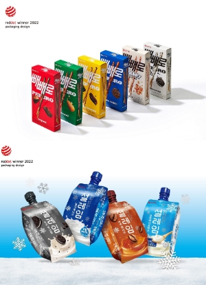 레드닷 디자인 어워드 본상 수상한 빼빼로와 설레임 이미지