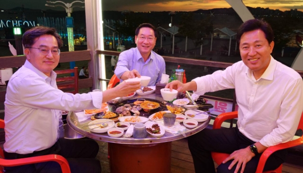 김동연 지사, 오세훈 시장, 유정복 시장 만났다…"GTX 등 공동 노력 필요"