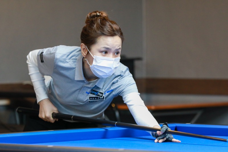 세번째 128강전에서 탈락한 아마 최강 김진아(사진=PBA)