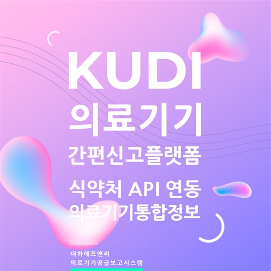 대하에프앤씨, 의료기기간편신고플랫폼 'KUDI' 개발 완료