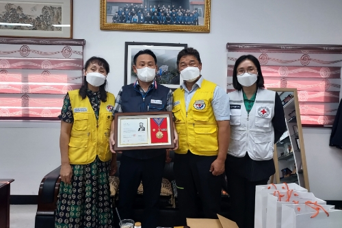 적십자 경기지사 오승석 대의원, 지속적 나눔…'적십자 회원유공장 최고명예장'