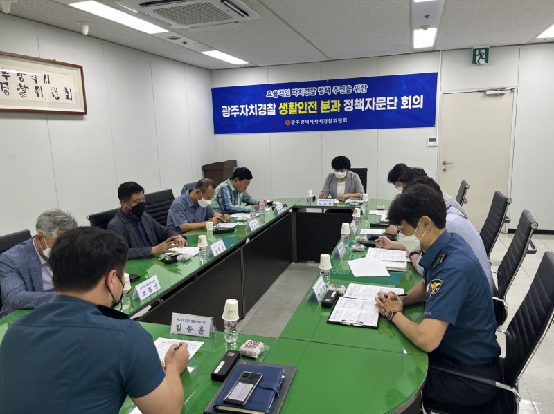 생활안전 분과 정책자문단 회의 모습 (사진제공 = 광주광역시)