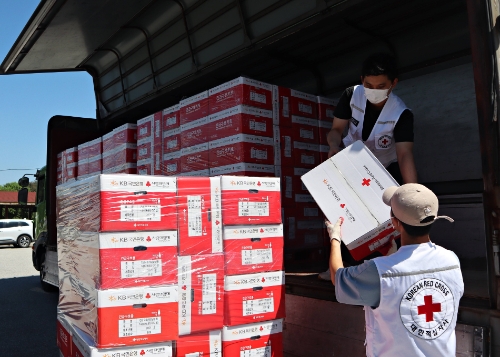 KB국민은행-대한적십자사 서울지사, ‘힌남노’태풍 피해 이재민 긴급 구호
