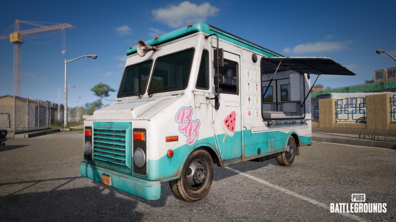 배틀그라운드 데스턴 맵에 추가된 푸드 트럭(이미지=크래프톤 제공).