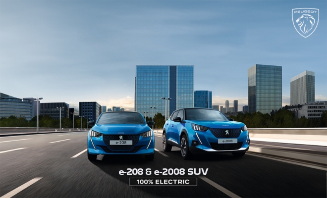 푸조는 2022년식 전기차 e-208·e-2008 SUV를 대상으로 9일부터 30일까지 지역별 보조금을 확인하고 계약 및 출고를 진행하는 고객에게 풍성한 혜택을 제공하는 마케팅 캠페인을 진행한다고 밝혔다. 사진은 이달 말 본격 출고하는 푸조의 2022년식 전기차 e-208·e-2008 SUV의 모습. (사진 = 푸조 제공)