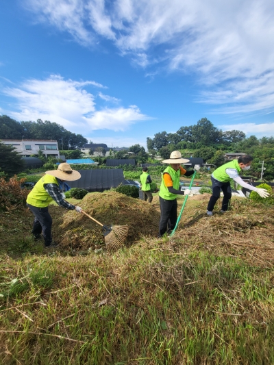 농협, 추석 맞아 무연고 분묘 50기 벌초…"묘역 정비"