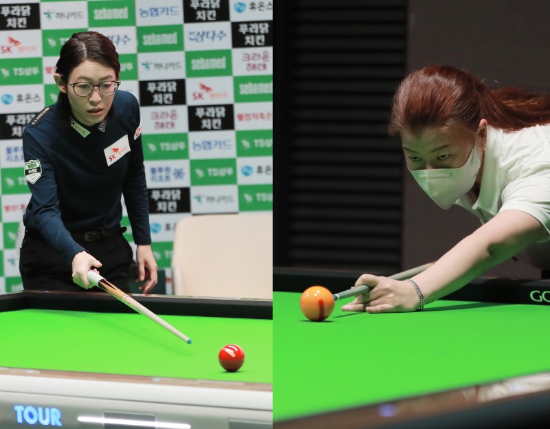 LPBA 첫 우승을 노리는 히다(왼쪽)와 이마리(사진=PBA)