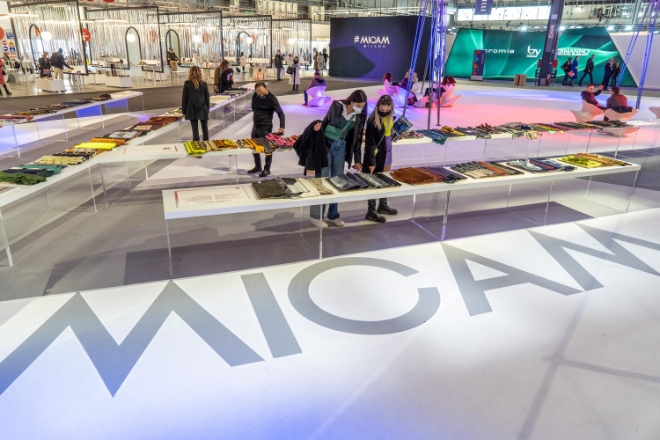 사진=미캄 슈즈 전시회장 전경