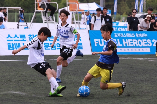 2019년 풋살대회 당시 경기 장면