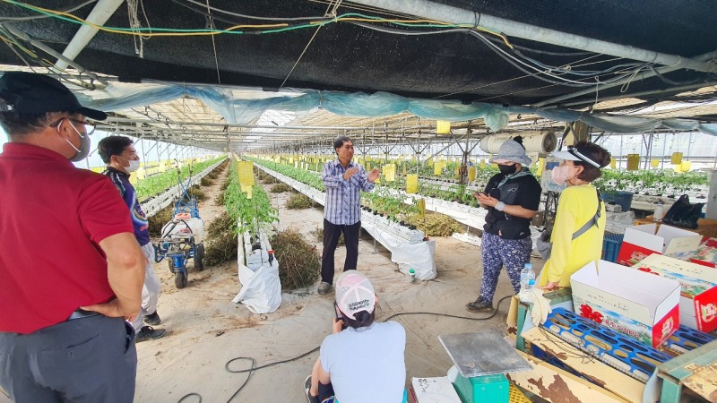 체류형 귀농인의 집 입소교육생 현장 교육 모습 (사진제공 = 무안군)
