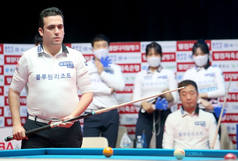 선봉장 대결 1위인 블루원의 사파타(사진=PBA)