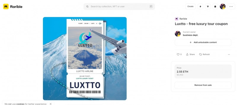 글로벌 T2E 럭스또, 여행상품 1차 런칭 위한 NFT 무료 여행티켓 발행