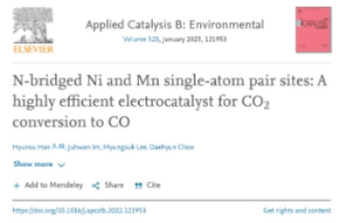 ‘Applied Catalysis B: Environmental’ 온라인 학술지에 게재된 표지 사진