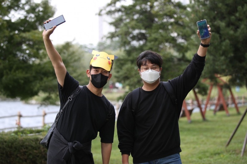 반갑다 '포켓몬'…한국 최초 '포켓몬GO' 사파리 존 행사 성황