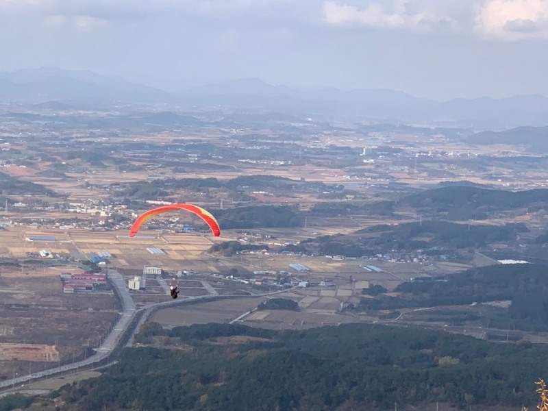 고창 방장산 활공장 전경