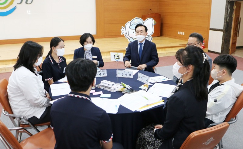 나주시 아동참여단·청소년참여위원회 정기 간담회 모습 (사진제공 = 나주시)