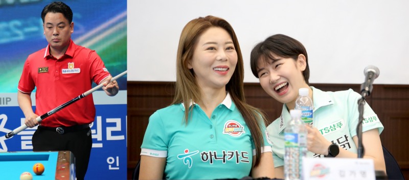 마지막 날 드라마를 쓴 조재호, 김가영, 이미래(외쪽부터. 사진=PBA)