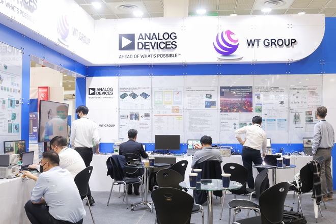 WT코리아 '한국 전자전’에서 세계적 반도체 기술 ADI 제품 소개