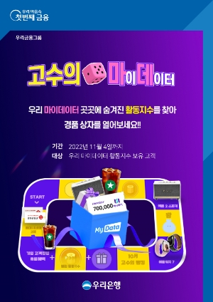 우리은행, 마이데이터 이용 고객에 경품 이벤트