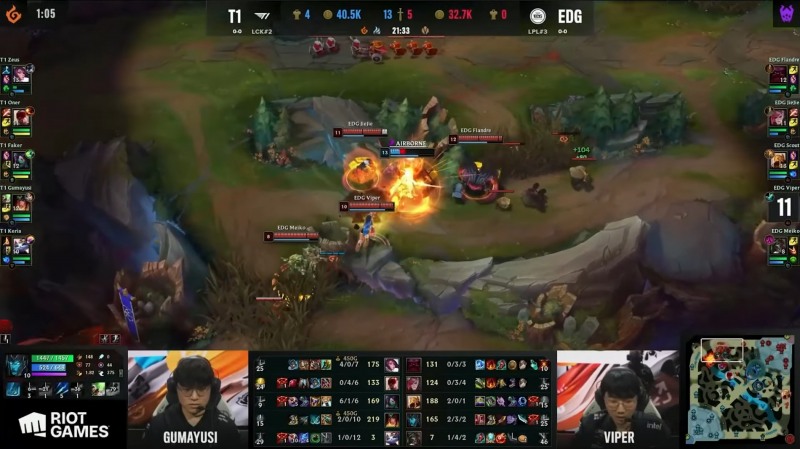 상대 네 명을 자신 쪽으로 끌어들인 최우제는 오른, 바이의 궁극기를 뽑아냈다.