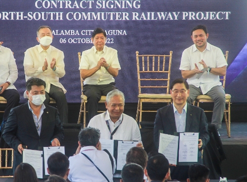 현대건설, 필리핀 남부도시철도 공사 본계약 체결…"마르코스 대통령도 참석"