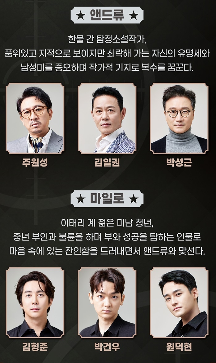 연극 ‘추적’ 배우 라인업 / 사진=수키컴퍼니