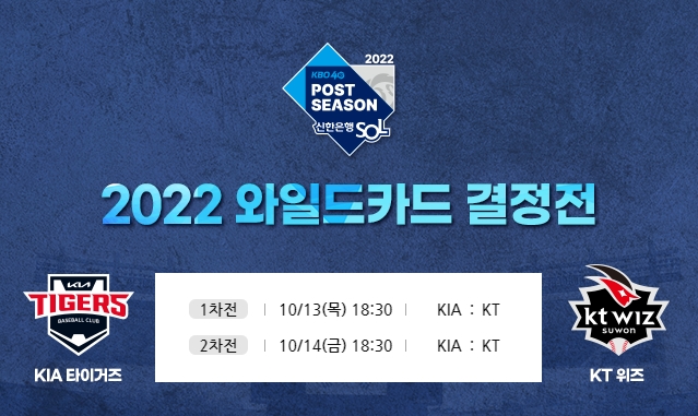 kt 위즈-KIA 타이거즈 와일드카드 결정전, 입장권 예매 12일 오후 4시부터 시작