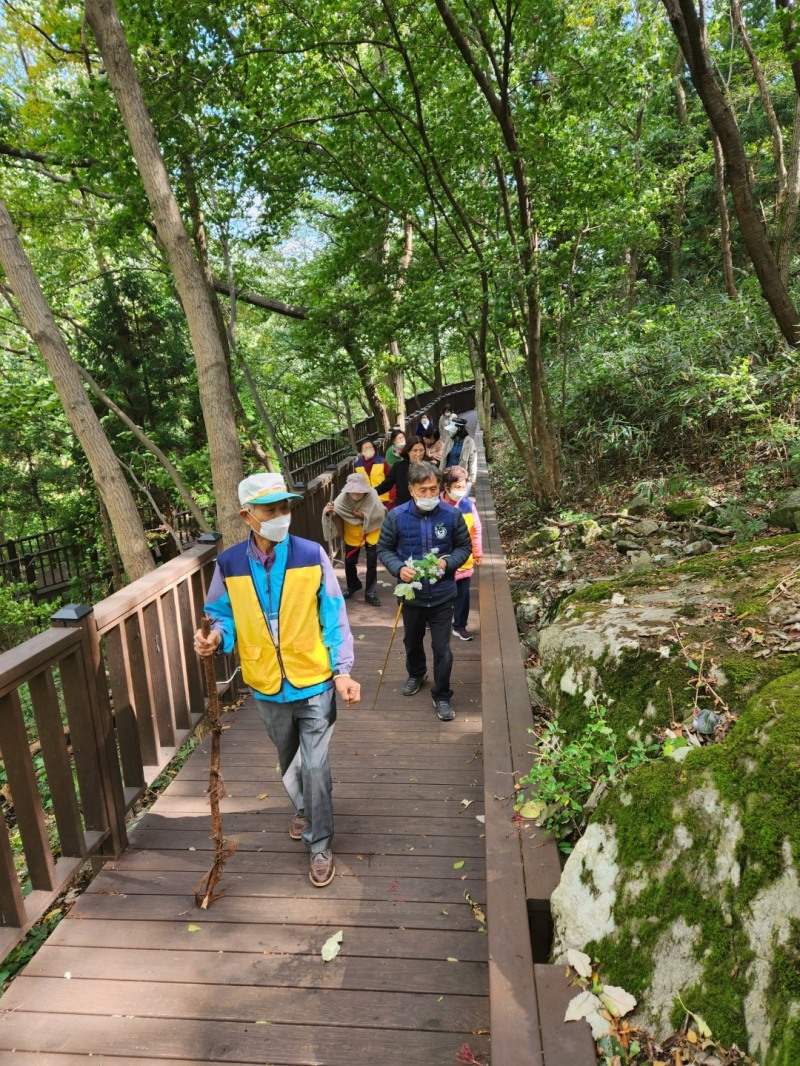 산림치유 힐링 프로그램 운영 모습 (사진제공 = 담양군)