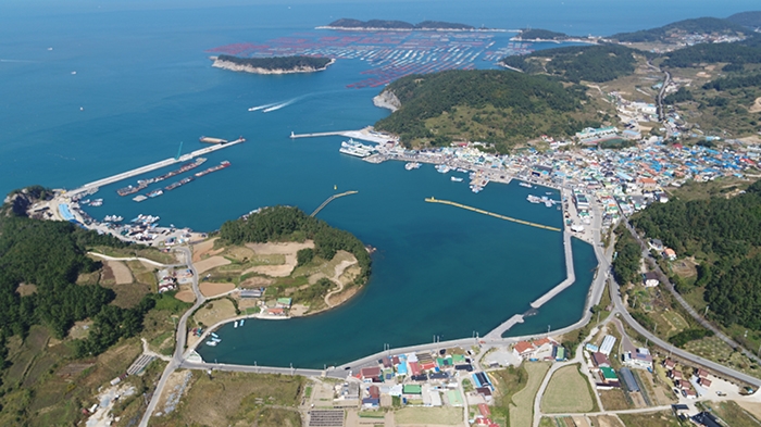 도서종합개발사업 대상지_청산 전경 (사진제공 = 완도군)