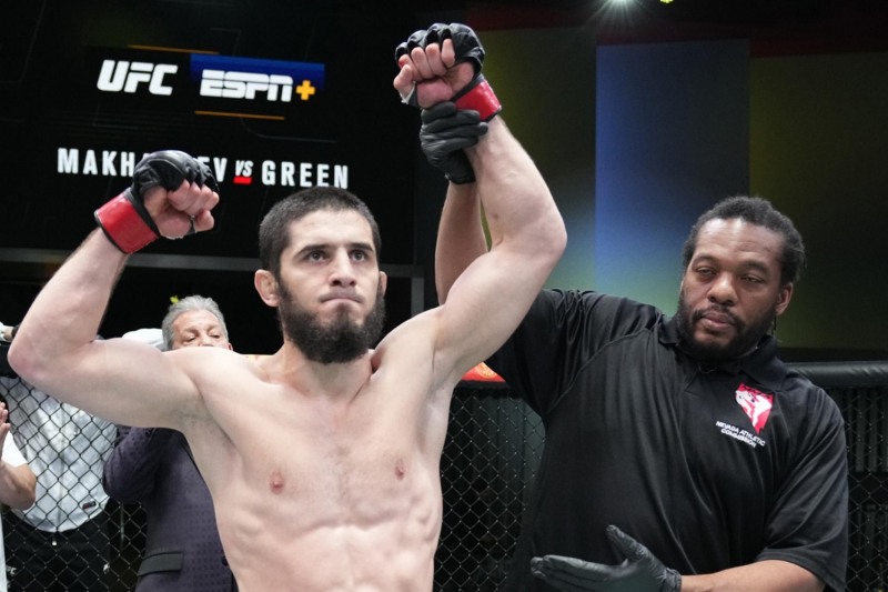 11연승을 하며 챔피언이 된 마카체프(사진=UFC)