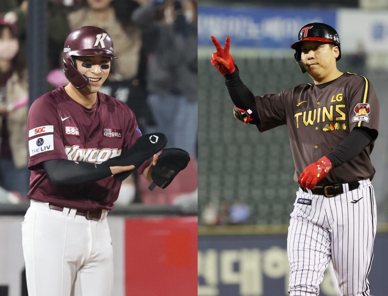 PO전 타선의 핵이 될 이정후(왼쪽)와 김현수