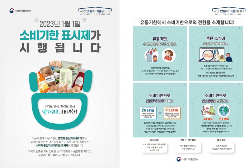 소비기간 표시제 안내문 (사진제공 = 군산시)