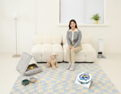 삼성라이언즈 블레오 캐릭터가 적용된 ‘비스포크 제트 봇 AI’ 특별 패키지