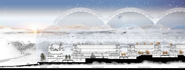 현대차그룹이 홍익대학교 건축도시대학(Hongik School of Architecture)과 연구한 극지 도시 디자인 콘셉트 / 사진 제공 : 현대차그룹