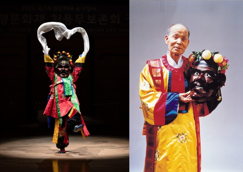 고(故) 심소 김천흥의 '처용무' / 사진=Courtesy of artist, 한국전통문화연구원