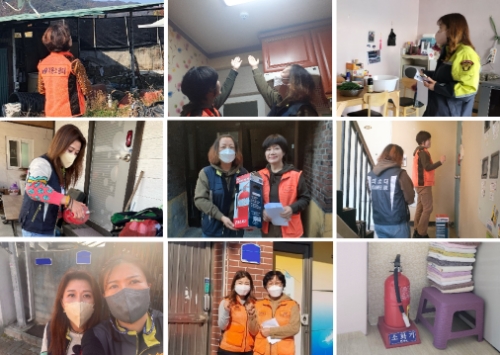 소방안전 돌봄서비스 진행 / 사진 제공 : 홍천읍여성의용소방대